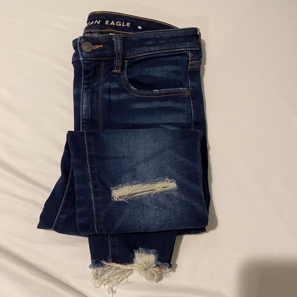 Like New AE Super Hi-Rise Jegging size 6 short